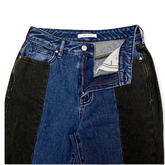PAC Sun High Waisted Two Tone Loose Fit Jeans - Picture 5 of 10